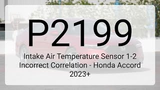 OBD Code p2199 Guide to Repair