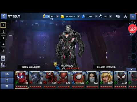 Shadowland Solo War Machine Infinity War vs. Volstagg Boss Entry Mode Floor 20 Marvel Future Fight