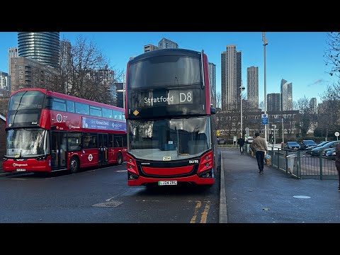Journey on Route D8 to Stratford| Stagecoach London 86198 LJ24ZRG