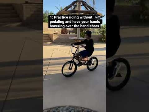 How to ride your bike with no hands in 15 seconds #fyp #foryou
