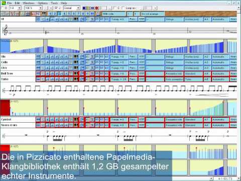 Intuitives Komponieren - Musiknotation mit Pizzicato 3.5