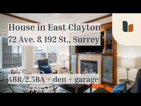Furnished house for rent in East Clayton, Surrey | near 72 Ave. & 192 St.