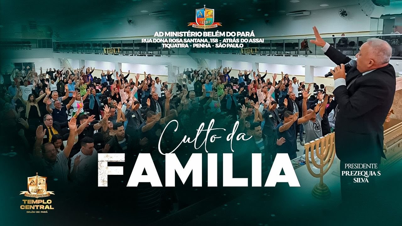 DOMINGO DA BENÇÃO : CULTO EM FAMÍLIA COM PASTOR PRESIDENTE EZEQUIAS SILVA