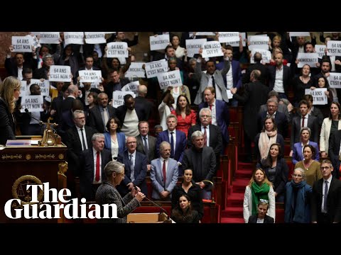 French MPs sing Marseillaise and boo as PM forces through pension reform bill