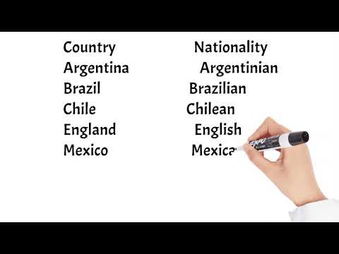Países, Idiomas, Nacionalidades em Inglês fácil, teste seu conhecimento no quiz Vocabulary # 001