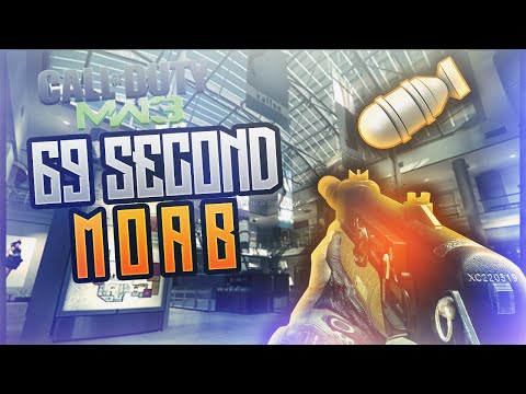 MW3: Fast Solo 69 Second MOAB On Arkaden + 113 Kills w/ Specialist - Modern Warfare 3 100+ Fast MOAB