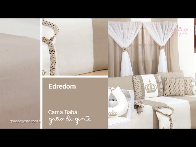 Kit Cama Babá Imperial Cáqui Poá | Ref: 62795