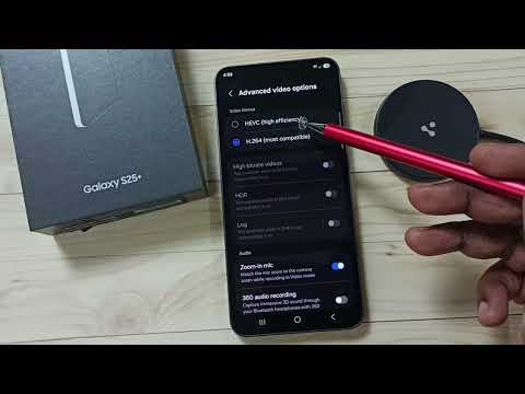 Samsung Galaxy S25/S25+/S25 Ultra | Select Video Format HEVC (H.265) or H.264 for video recording