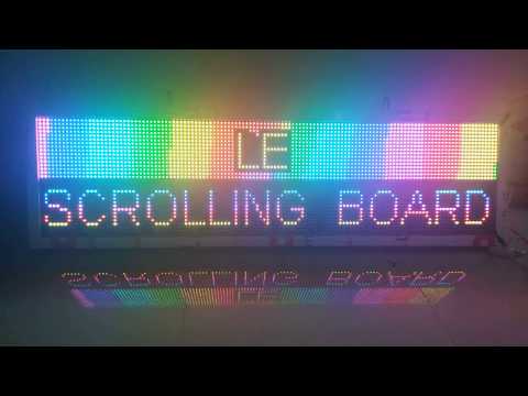 Led scrolling display board