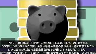日経平均3,500円安でも資産が守られる理由｜集中と分散のちがい