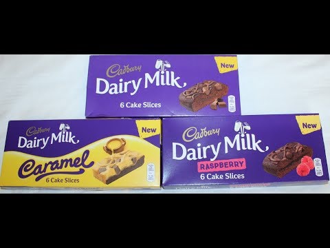 Cadbury Dairy Milk Cake Slices: Chocolate, Caramel & Raspberry Review