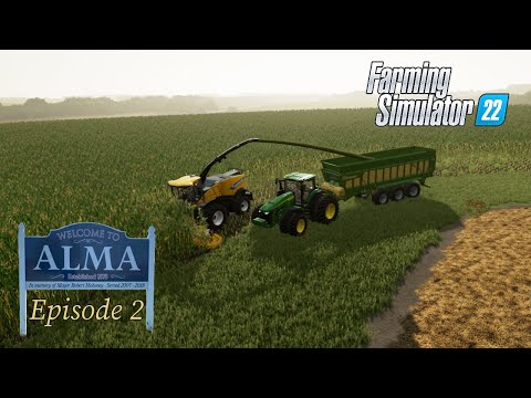 Silage Harvest on Alma Missouri | Let's Play Episode 2 | FS22