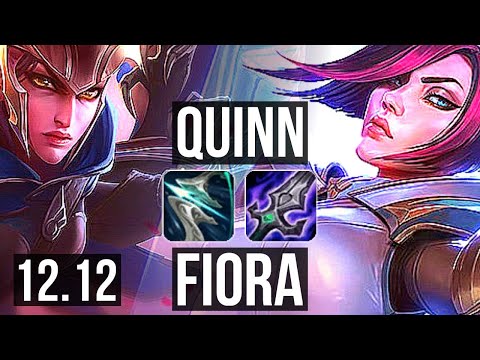 QUINN vs FIORA (TOP) | 6/1/9, 1700+ games, 1.8M mastery | KR Master | 12.12