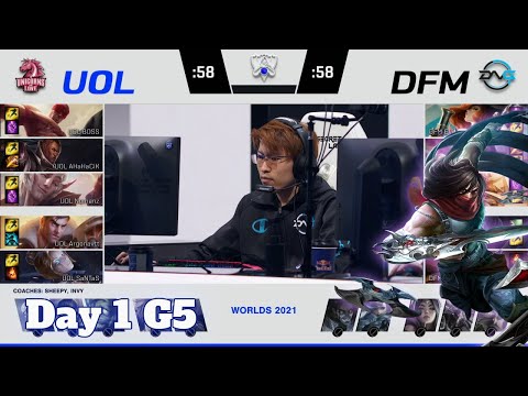 UOL vs DFM | Day 1 Play-Ins S11 LoL Worlds 2021 | Unicorns of Love vs DetonatioN FocusMe