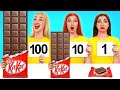 100 Layers of Food Challenge | Funny Food Situations by Multi DO Challenge