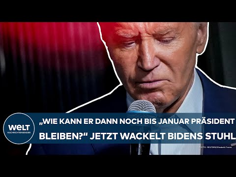 USA: "Wie kann er noch bis zum Januar Präsident bleiben?" Jetzt wackelt der Stuhl von Biden gewaltig