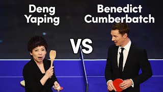 Benedict Cumberbatch vs Deng Yaping: Table Tennis