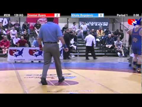 2011 U.S. Open SAT GR 120 KG: Dremiel Byers vs. Nikola Bogojevic Quarterfinal