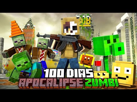 SOBREVIVI 100 DIAS NO APOCALIPSE ZUMBI DO MINECRAFT - O FILME