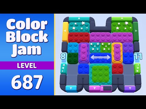 Color Block Jam Level 687 | Every Puzzle Solved! 🎯