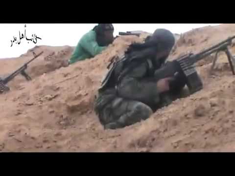 رباط عناصر كتائب أهل بدر على جبهة مطار دير الزور العسكري