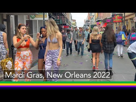 Mardi Gras, New Orleans 2022 Compilation Walk [4K HDR 60FPS]