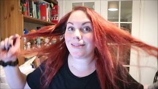 DYEYING MY HAIR FROM RED TO DARK BROWN - casting creme gloss 323 dark chocolate