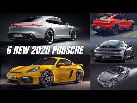 6 New 2020 Porsche Models [Taycan, 911 Carrera 4s, Cayman, Cayenne, Panamera, 718 Spyder]