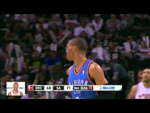 Russell Westbrook 25 points vs San Antonio Spurs - Highlights 3/11/2013
