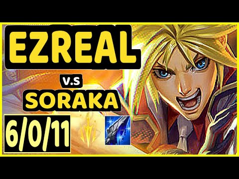 REKKLES (EZREAL) vs SORAKA - 6/0/11 KDA BOTTOM ADC CHALLENGER GAMEPLAY - EUW