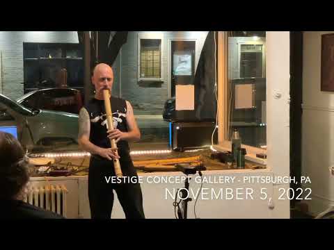 Cornelius Boots "Black Earth" bass shakuhachi/Taimu 尺八 Vestige Gallery, Pittsburgh - Nov. 5, 2022