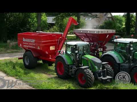 Loonbedrijf Westerveld verwerkt granen tot krachtvoer.