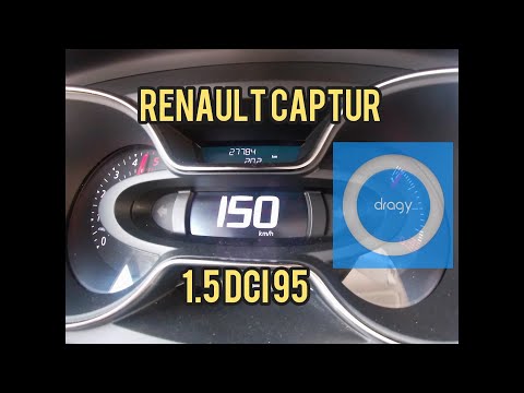Renault Captur 1.5 Dci 90 HP Acceleration 0-100 Km/h & 60-160 Km/h