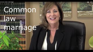 Common law marriage