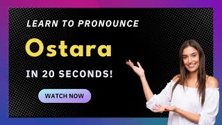 How to pronounce Ostara