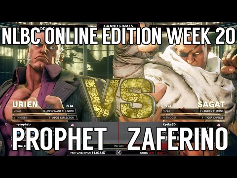 Street Fighter V Grand Final - Zaferino (Sagat) vs Prophet (Urien) @ NLBC Online Edition #20