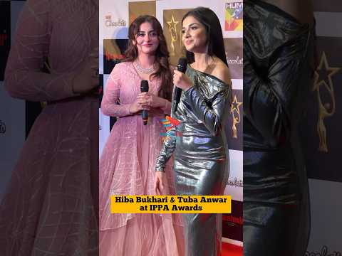 Hiba Bukhari & Tuba Anwar at the red carpet of IPPA Awards in Manchester ✨🌟#hibabukhari