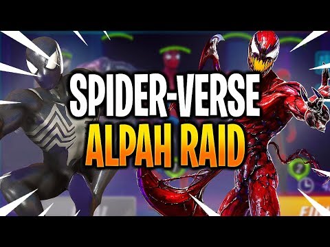 *NEW* 320K+ SPIDER-VERSE TEAM VS ALPHA RAID! - MARVEL Strike Force - MSF