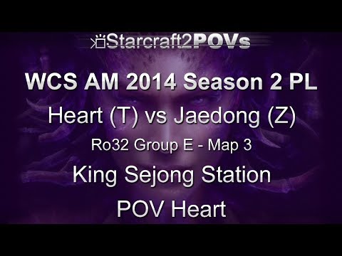 SC2 HotS - WCS AM 2014 S2 PL - Heart vs Jaedong - Ro32 Group E - Map 3 - King Sejong - Heart