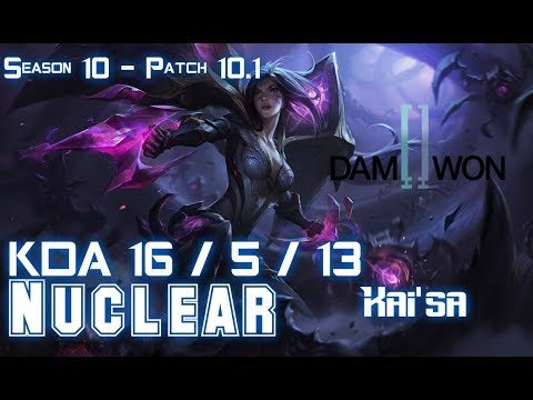 DWG Nuclear KAI'SA vs XAYAH ADC - Patch 10.1 KR Ranked