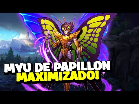 MUITO BOM! COLOQUEI MEU MYU DE PAPILLON MAXIMIZADO - Saint Seiya Awakening