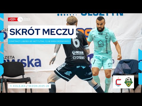 Constract Lubawa - WE-MET Futsal Club Gmina Sierakowice 4:3 SKRÓT | 11. kolejka (2025/26)
