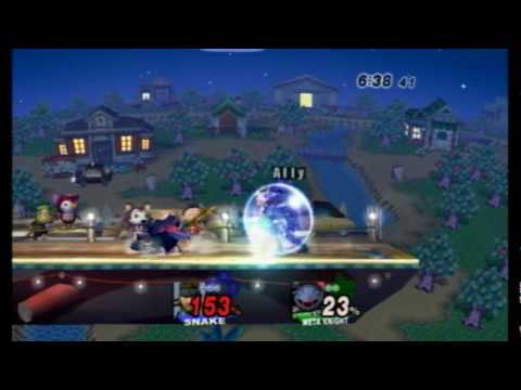 VC7 LF Ally (Snake) vs. M2K (MetaKnight) 4 - SSBB