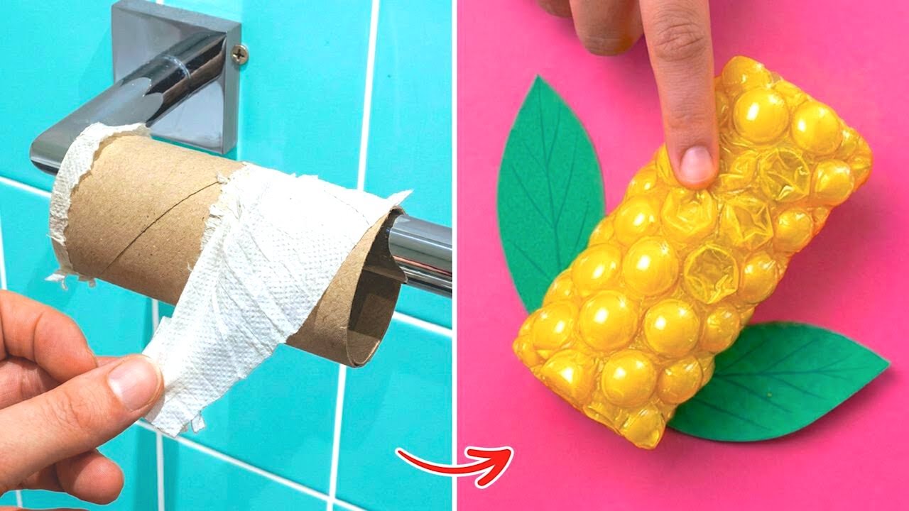 💡 PAPER TUBE & CARDBOARD HACKS Easy DIY for Everyone! 🎨🌈
