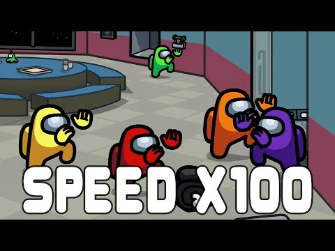 Among Us distraction dance animation - SPEED X100