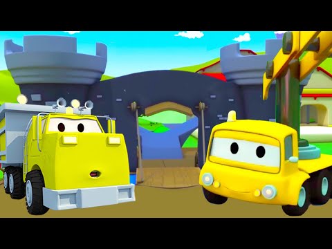 Byggänget - Byggänget bygger ett riddarfort - Bilköping 🚧 Tecknade serier för barn