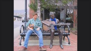 Tim O' Brien Visits Doc Watson's Statue in Doc's Part of the NC Mountains February 2017