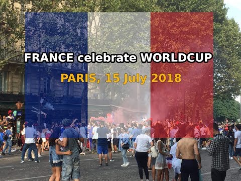 FRANCE celebrates WORLD CUP 2018 - PARIS 15 July 2018