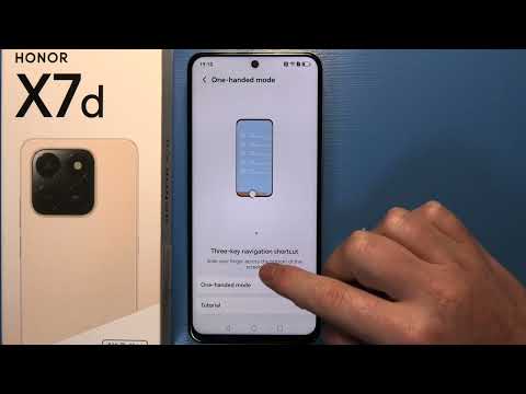 Honor X7D - How to Turn On/Off One Handed Mode