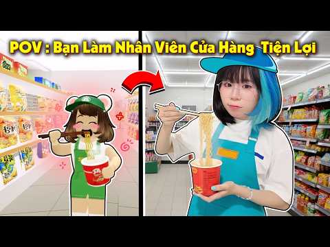 POV: When you work as a Convenience Store Employee in Roblox (Sneaking Food in the Store)